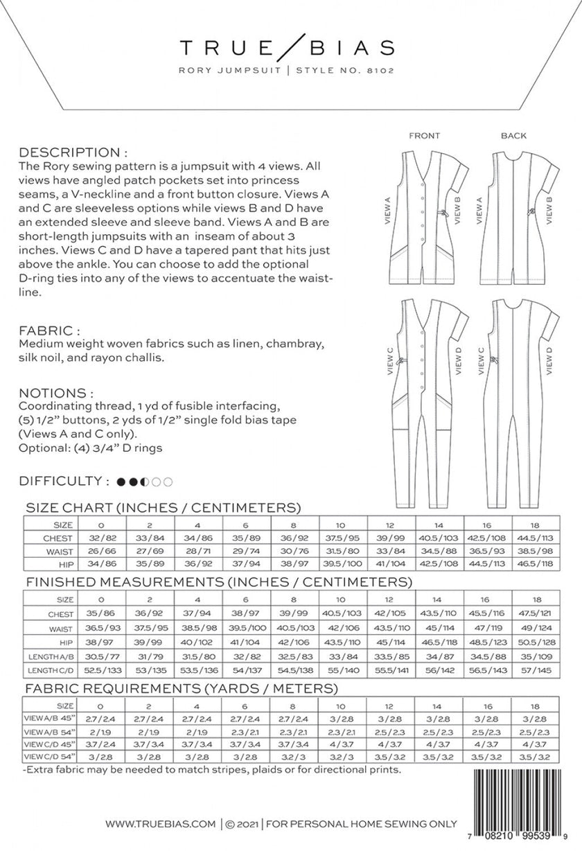 RORY JUMPSUIT by True Bias