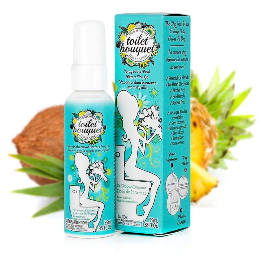 9 ml (0.3 oz), Tropez Coconut Bathroom Odor Eliminator| Toilet Bouquet™