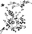 The Crafters Workshop 6x6 Stencil Cherry Blossoms