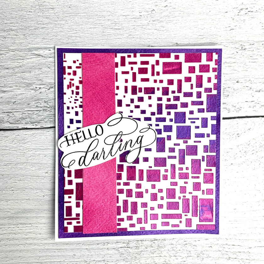 The Crafters Workshop 6x6 Stencil Cubist