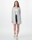 Highline Cotton Sage Tree Stitch Cardigan