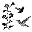 The Crafters Workshop 6x6 Stencil Hummingbirds