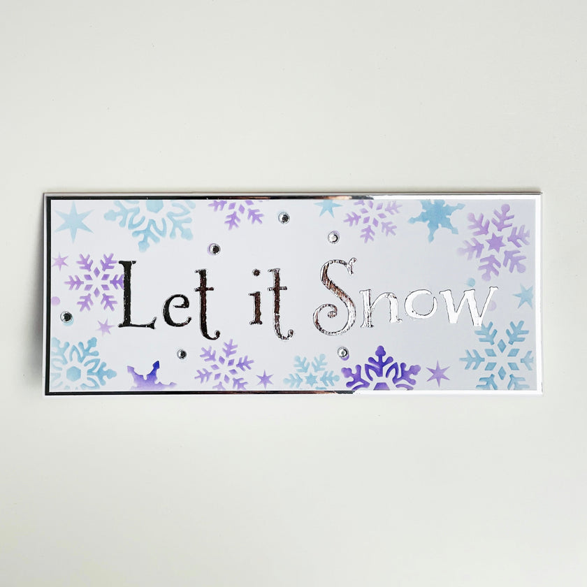 The Crafters Workshop Slimline Layered Holiday Words