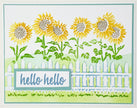 The Crafters Workshop A2 Layered Fenced Sunflowers