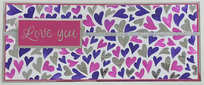 The Crafters Workshop Slimline Layered Groovy Hearts