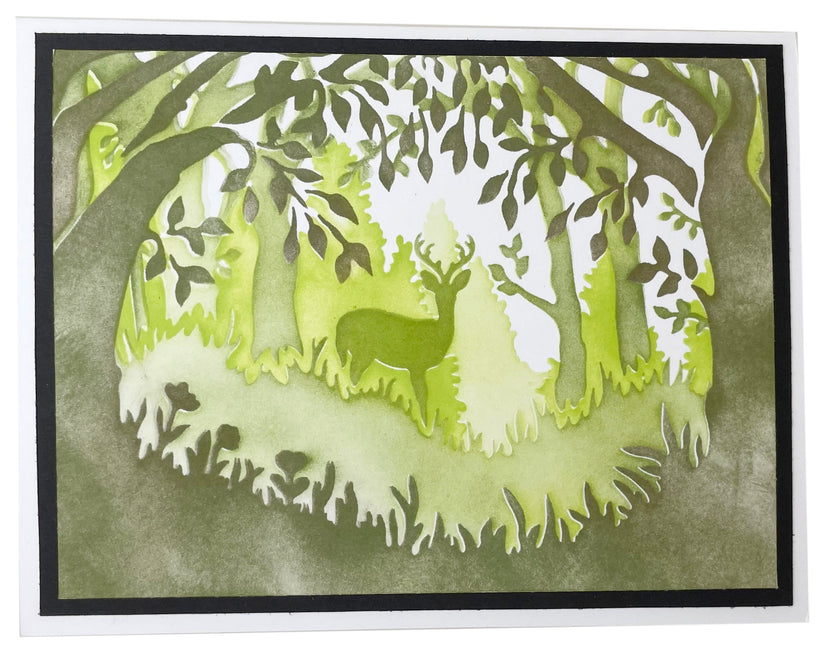 The Crafters Workshop A2 Layered Forest Scene