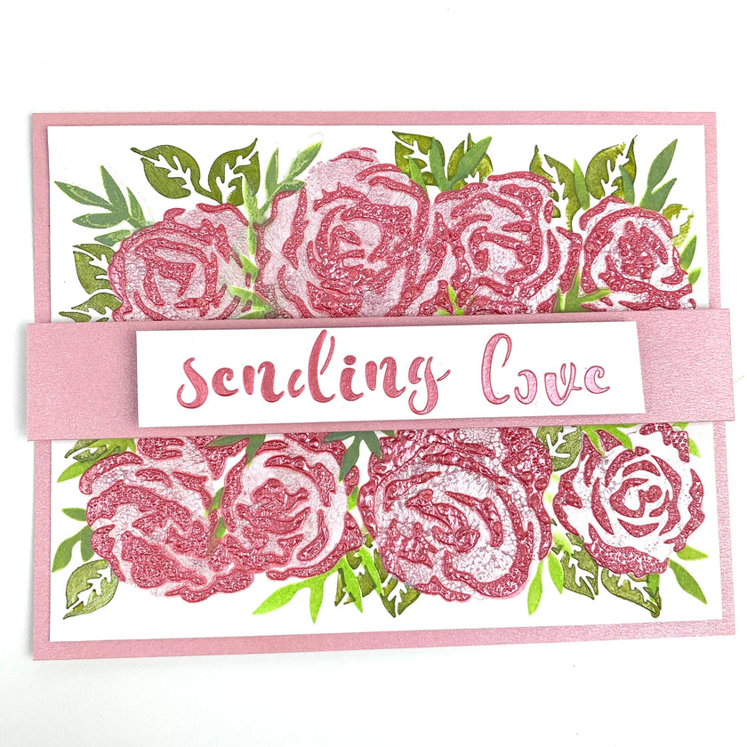 The Crafters Workshop Layered Rose Banner