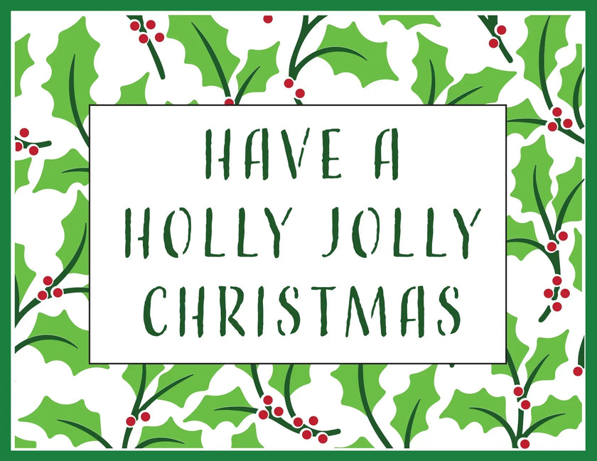 The Crafters Workshop A2 Layered Holly Background