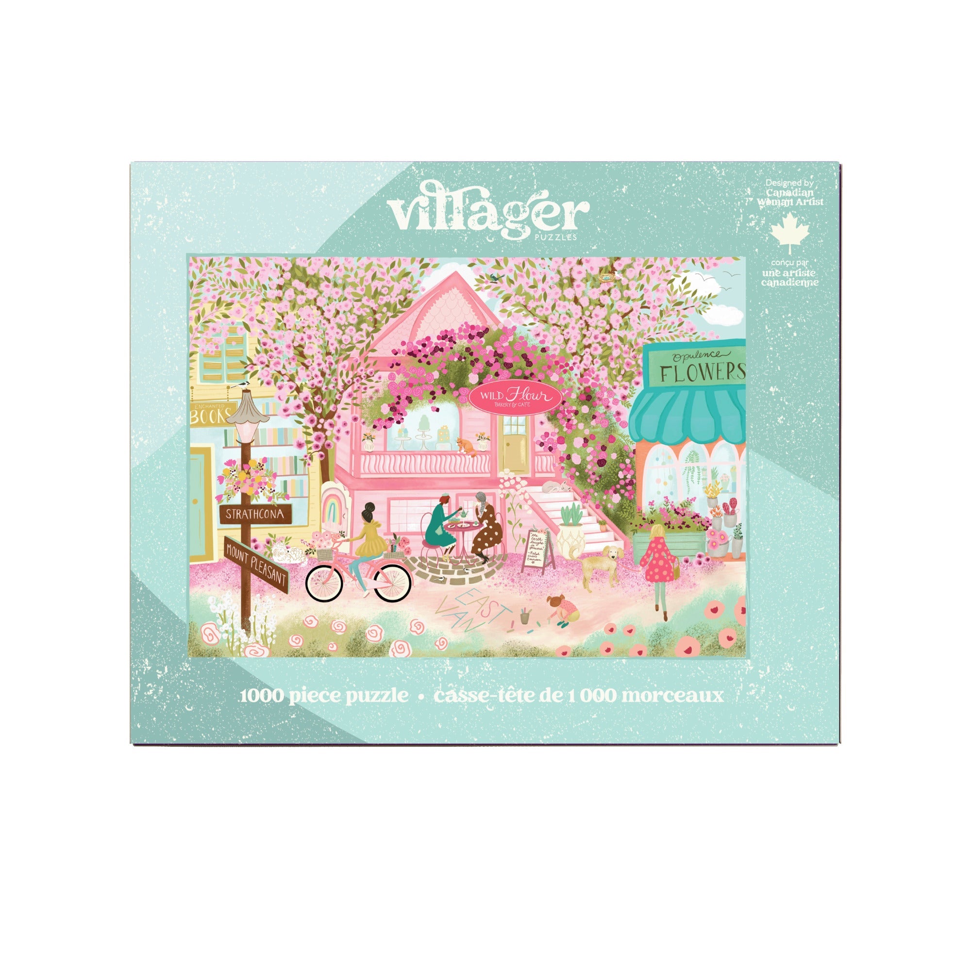 City in Bloom | 1000-Piece Puzzle for Adults | Designed in Canada by Ginger Deverell