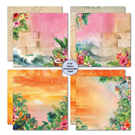 3Quarter Designs Tropic Excursion 6x6 Paper Pack