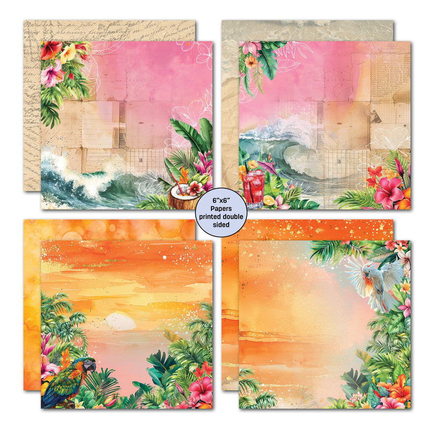 3Quarter Designs Tropic Excursion 6x6 Paper Pack