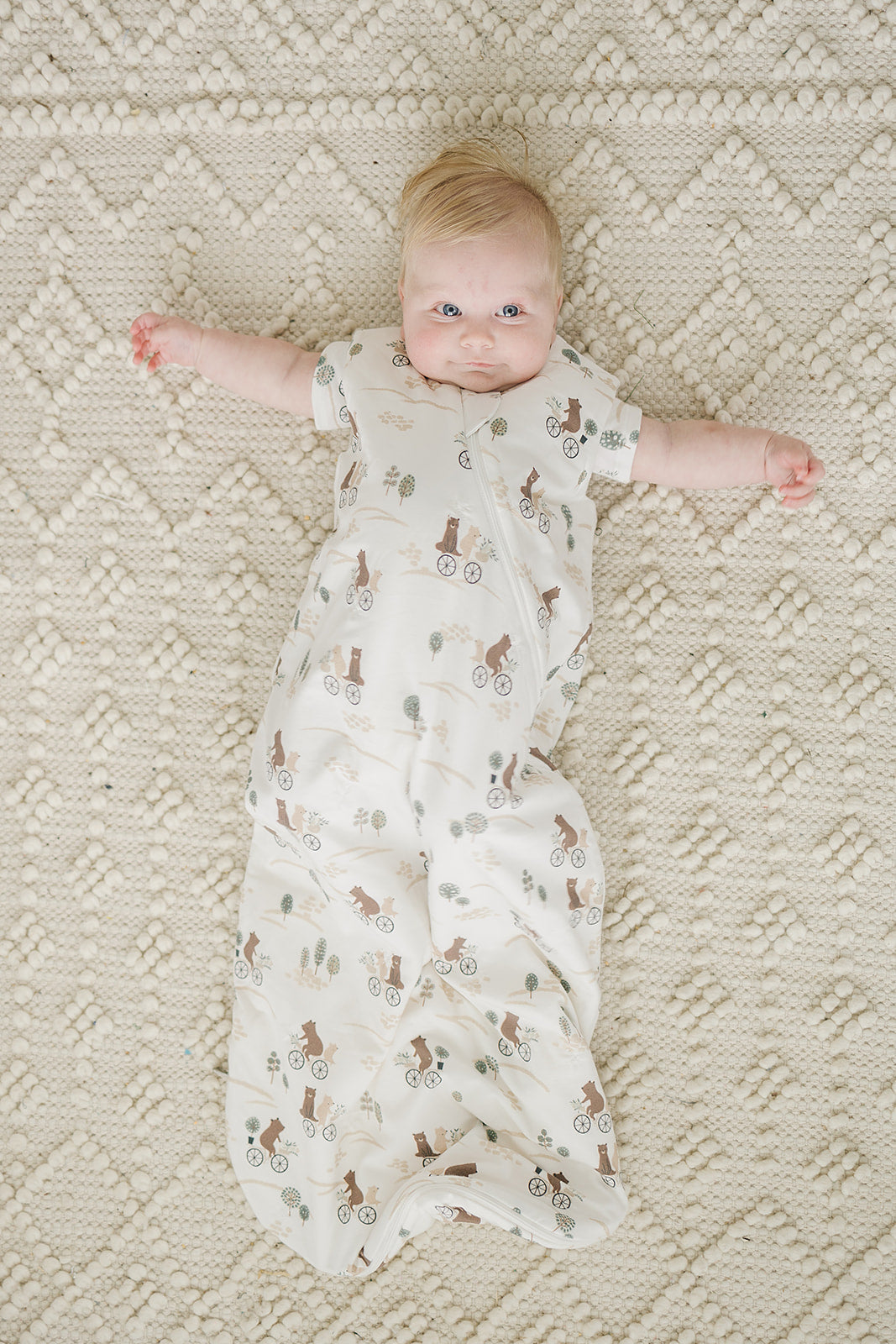 Baby Sleep Sack TENCEL™ 1.0 TOG - Bears on Bikes