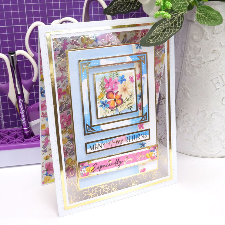 Stitched Edge Tent Fold Card Blanks & Envelopes - Size 8
