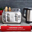 T-FAL TF684D50 Element Stainless Steel 4 Slice Toaster