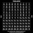Étiquettes d'identification des outils et des clips Toolgrid®