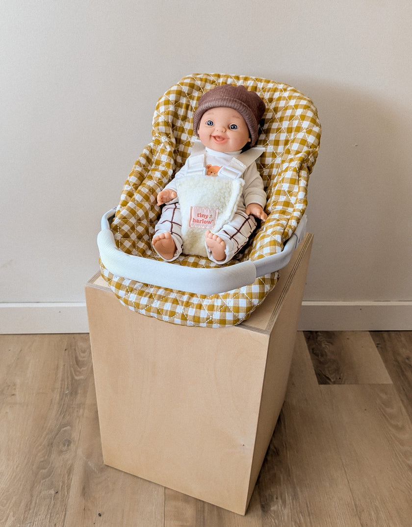 Doll Car Seat - Mustard - Tiny Harlow