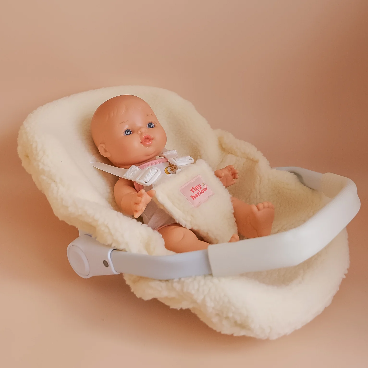 Doll Car Seat - Sherpa - Tiny Harlow