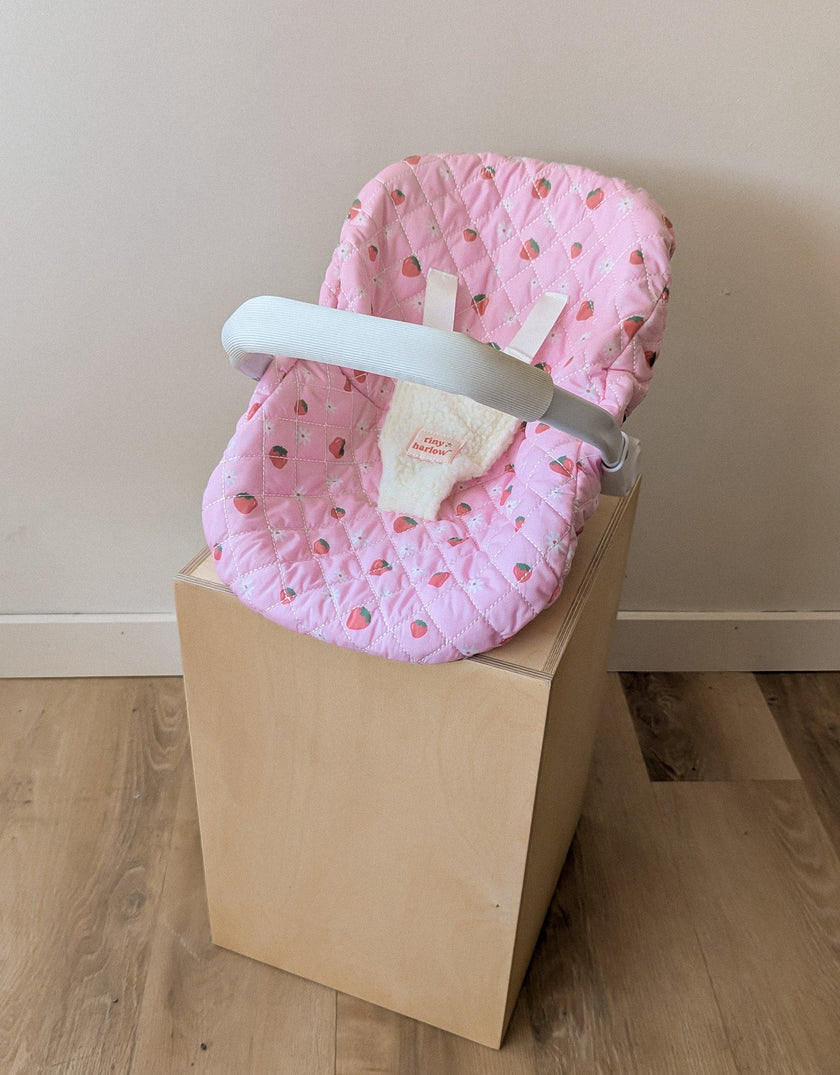 Doll Car Seat - Strawberry - Tiny Harlow