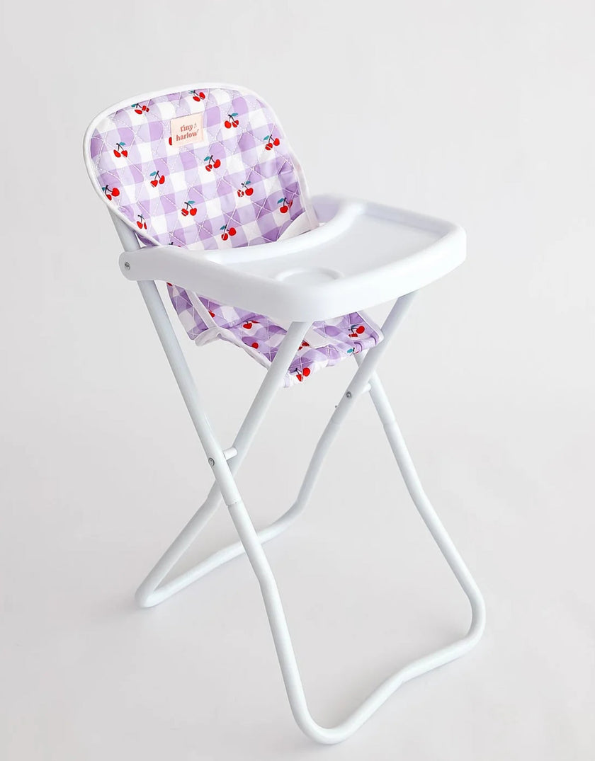 Doll High Chair - Cherry - Tiny Harlow