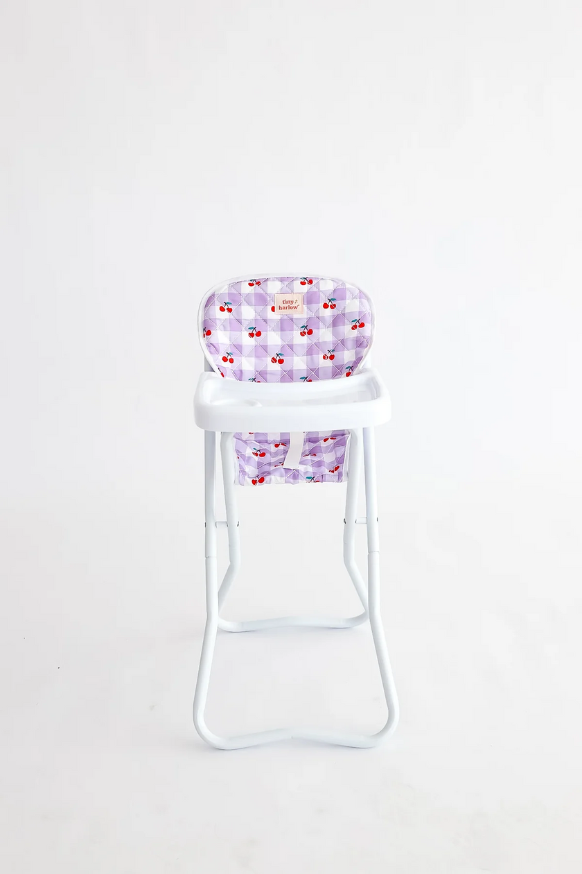Doll High Chair - Cherry - Tiny Harlow