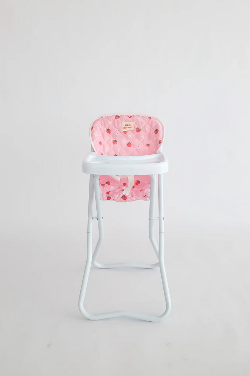 Doll High Chair - Strawberry - Tiny Harlow