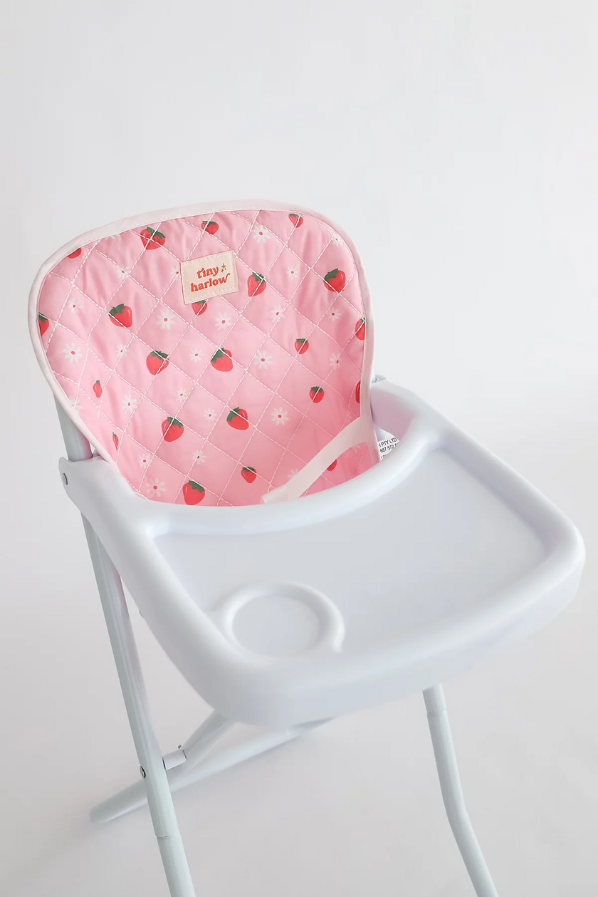 Doll High Chair - Strawberry - Tiny Harlow