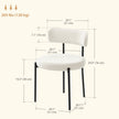 Avery 4 Pieces Modern Dining Chairs with Corduroy Upholstery-Beige