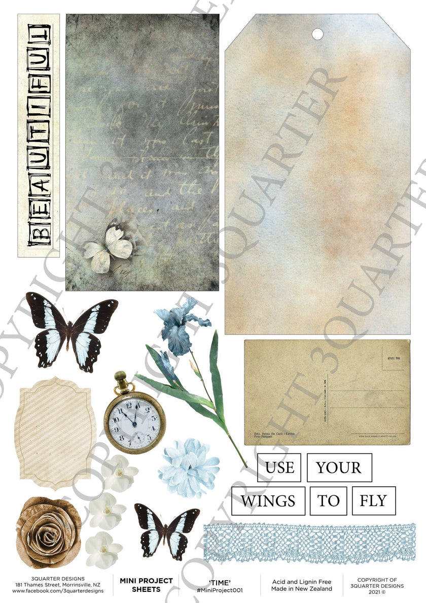 3Quarter Designs Time Mini Project Sheet – こんにちはマート | KON NICHIWA MART