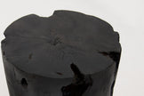 Burnt Teak Round Side Table or Stool