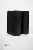 Burnt Teak Square Side Table or Stool