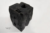 Burnt Teak Square Side Table or Stool