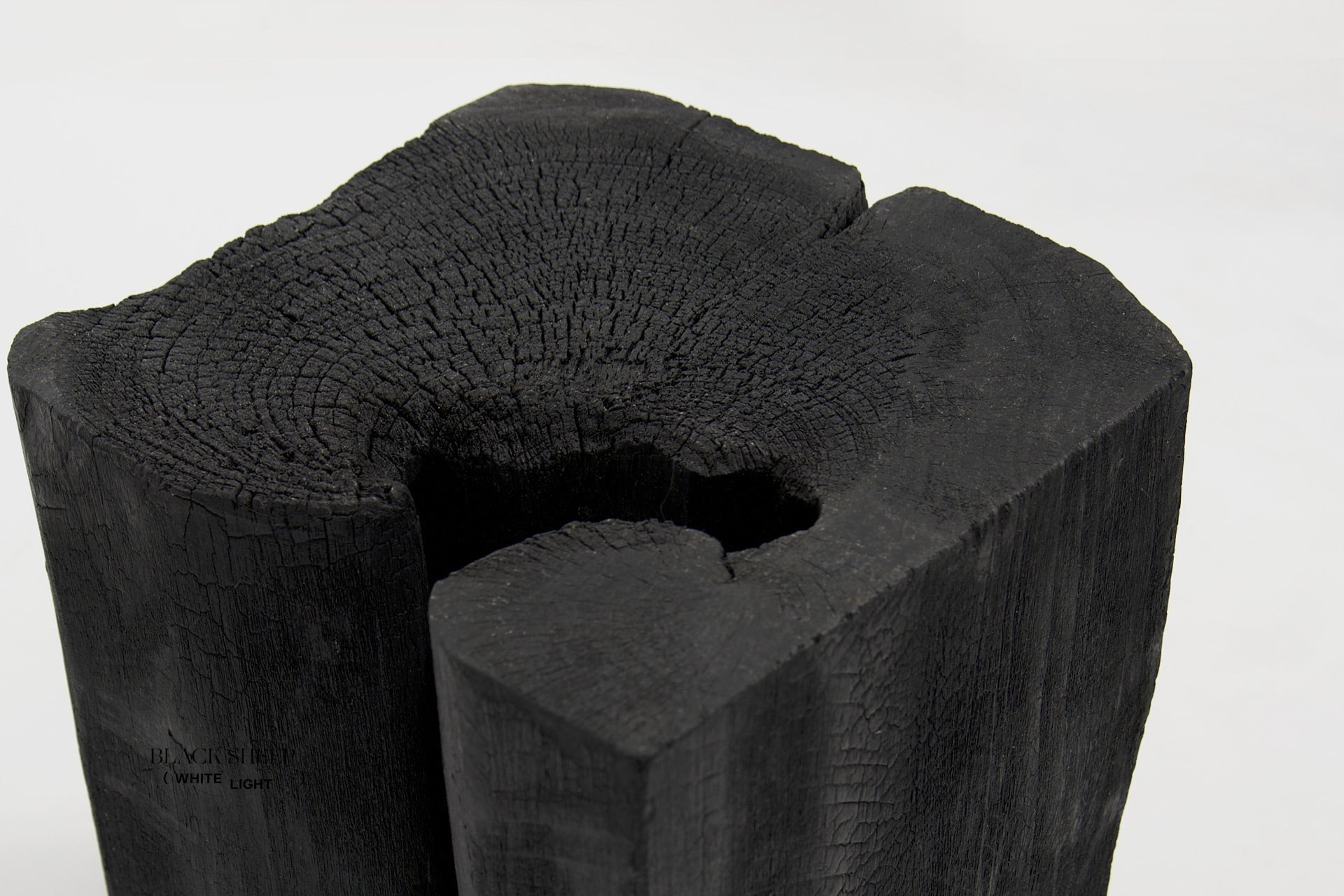 Burnt Teak Square Side Table or Stool