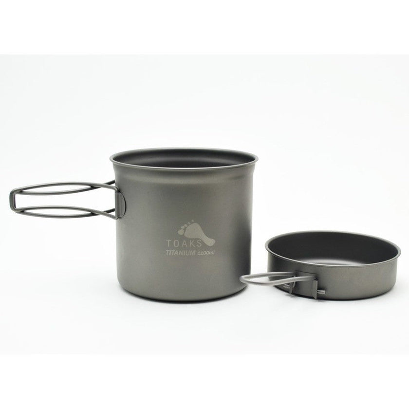 TOAKS TITANIUM 1100ML POT WITH FRY PAN LID