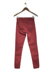 TOPSHOP Regular fit Straight-legged Jean in Red  -  26x32