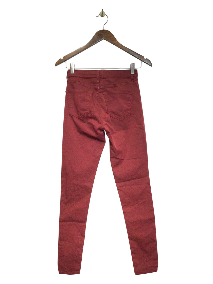 TOPSHOP Regular fit Straight-legged Jean in Red  -  26x32