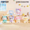 Sanrio Characters Play With Kittens Series Plush Keychains Blind Box (1 Complete Case)