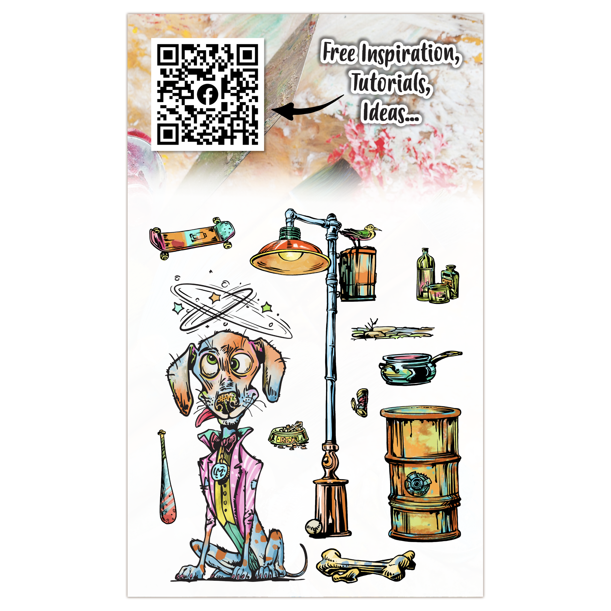 AALL and Create - A6 Stamp Set - Wacky Woof Tales