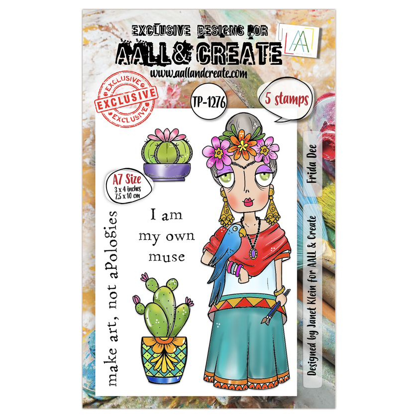 AALL and Create - A7 Stamp Set - Frida Dee