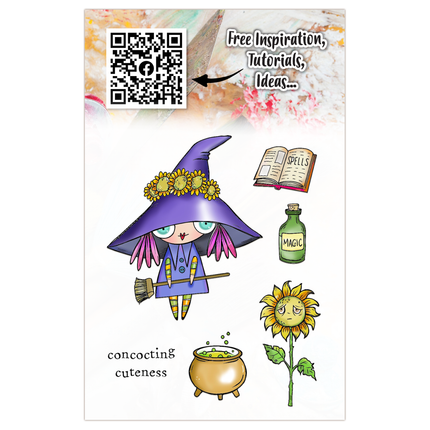 AALL and Create - A7 Stamp Set - Wee Witch