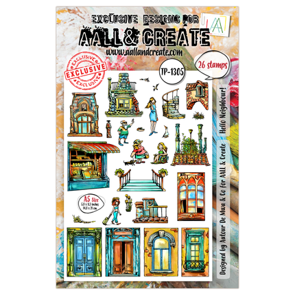 AALL and Create - A5 Stamp Set - Hello Neighbour!