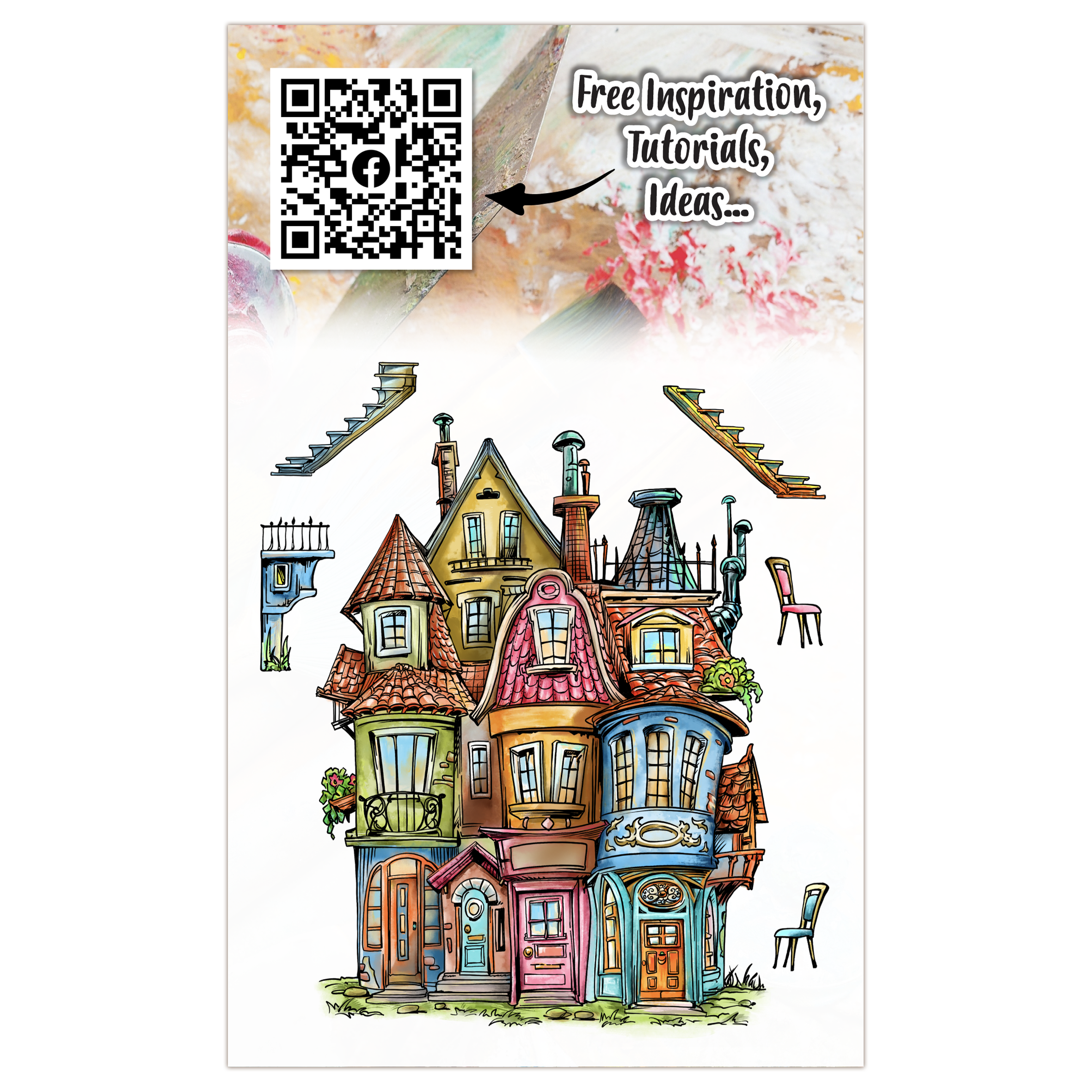 AALL and Create - A6 Stamp Set - Miniature Mansions