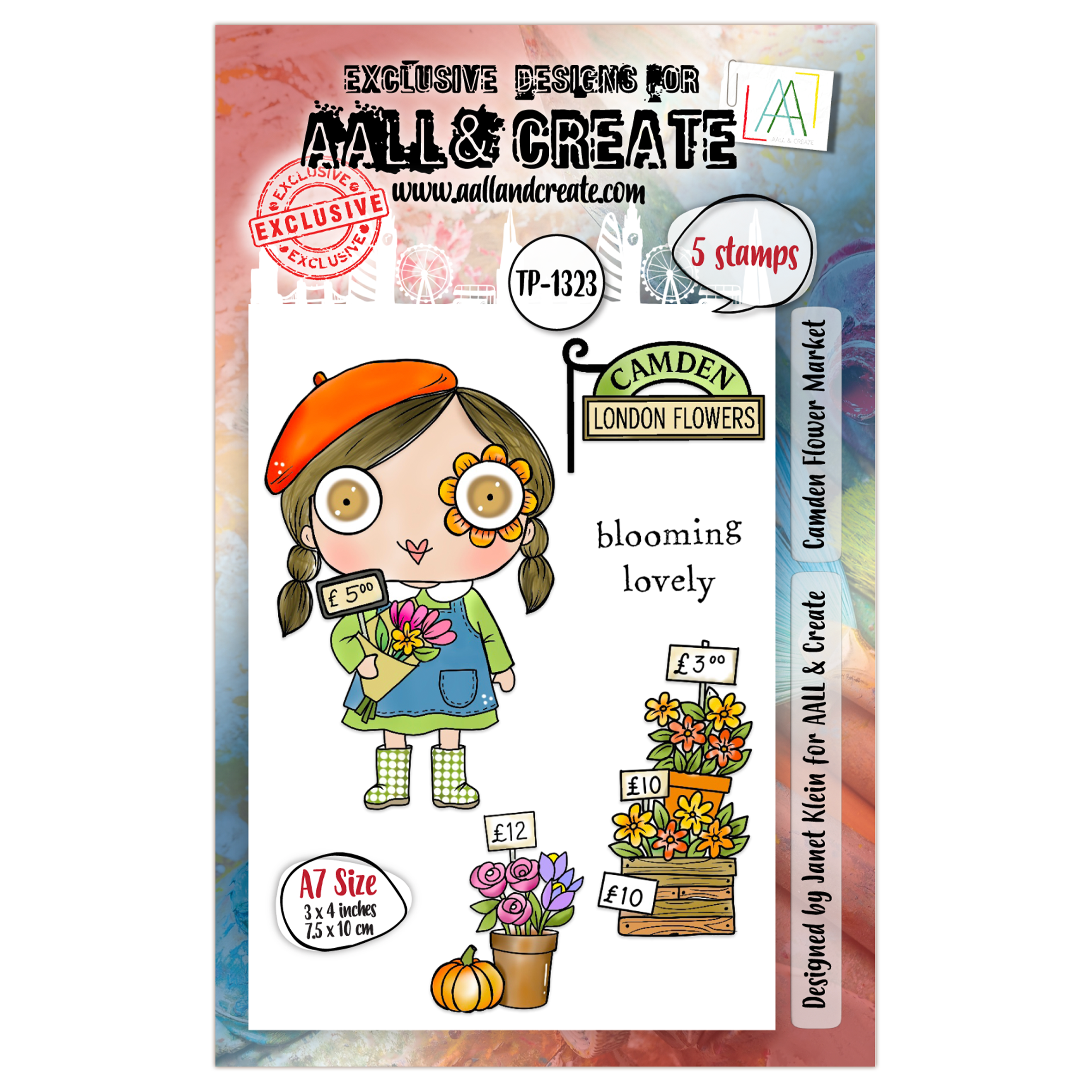 AALL and Create - A7 Stamp Set - Camden Flower Market