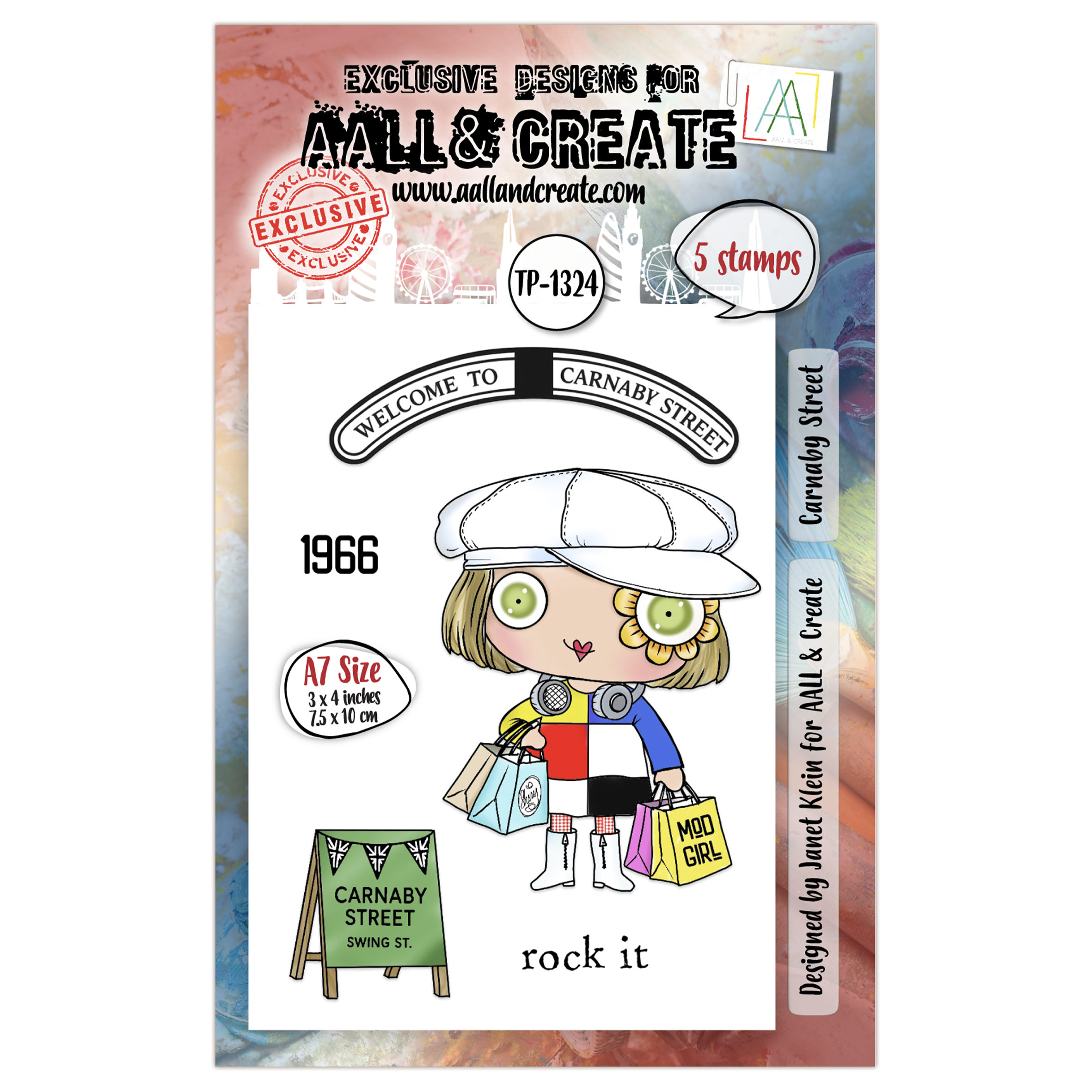 AALL and Create - A7 Stamp Set - Carnaby Street