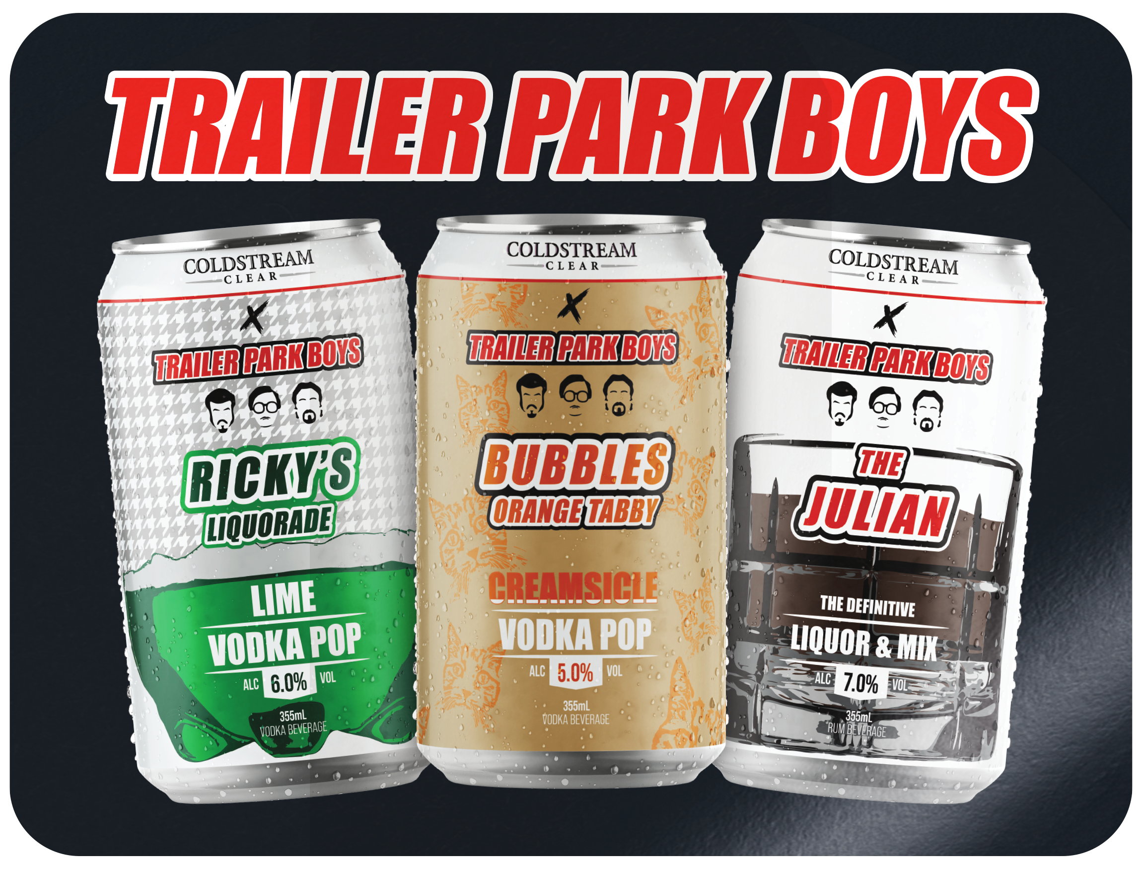Trailer Park Boys Can Trio Sticker