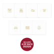 Trim Me! Foiled Insert Pad - Many Happy Returns - Gold