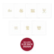 Trim Me! Foiled Insert Pad - Season's Greetings Gold