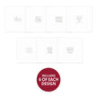 Trim Me! Foiled Insert Pad - Season's Greetings Silver