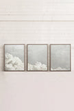 ANTIQUE CLOUDSCAPE TRIO (3 Oeuvres sur toile étirée)