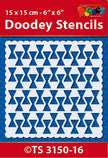 Stencil 15x15 cm Background pattern 3