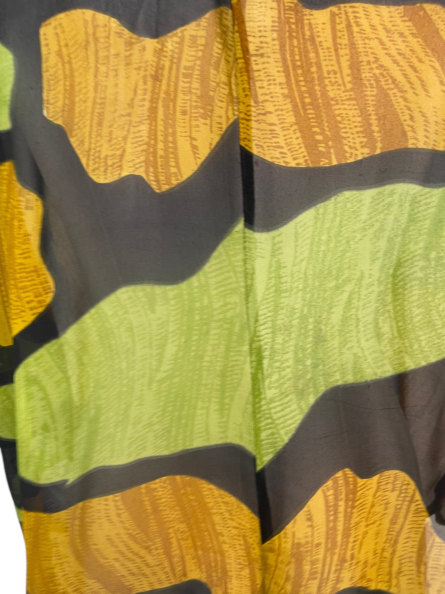 PRG6308 Sheer Avatar Pure Silk Waterfall Top